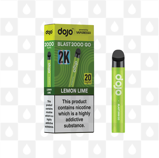 Dojo Blast 2000 Go by Vaporesso | Pre-filled Pod Kit, Strength & Puff Count: 20mg • 2000 Puffs, Flavour: Lemon Lime