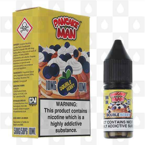 Double Berry by Pancake Man E Liquid | 10ml Nic Salt, Strength & Size: 10mg • 10ml