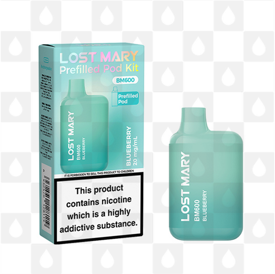 Lost Mary BM600 | Pre-Filled Pod Kit, Flavour: Blueberry