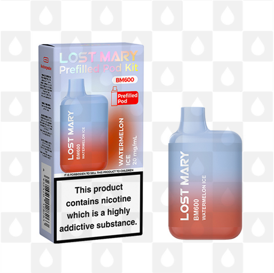 Lost Mary BM600 | Pre-Filled Pod Kit, Flavour: Watermelon Ice