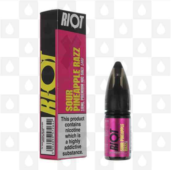 Sour Pineapple Razz by Riot X E Liquid | 10ml Nic Salt, Strength & Size: 20mg • 10ml