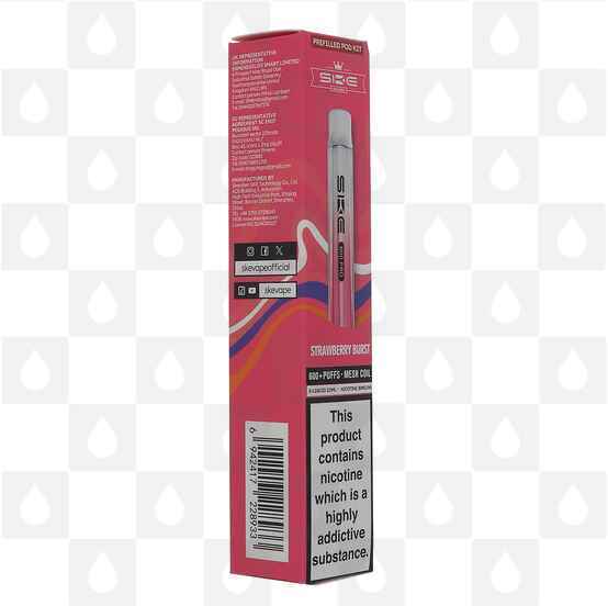SKE Crystal 600 Pro | Pre-Filled Pod Kit, Flavour: Strawberry Burst, Nicotine Strength: 20mg • 2%