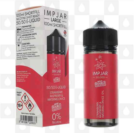 Strawberry Raspberry & Watermelon Ice by Imp Jar E Liquid | 100ml Shortfill