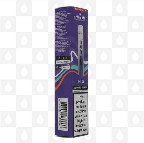 SKE Crystal 600 Pro | Pre-Filled Pod Kit, Flavour: VMT Ice, Nicotine Strength: 20mg • 2%