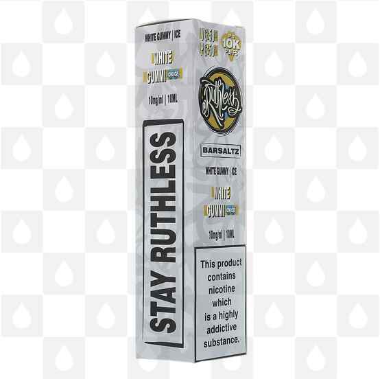 White Gummi On Ice | Barsaltz by Ruthless | 10ml Nic Salt, Strength & Size: 20mg • 10ml