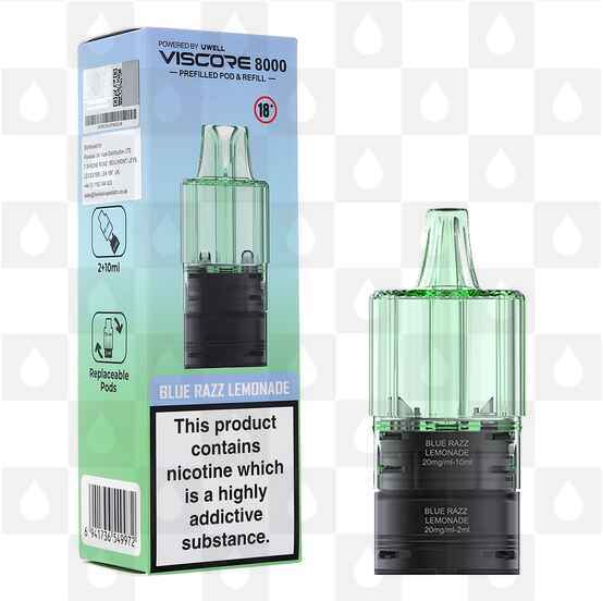 Blue Razz Lemonade | Uwell Viscore 8000 Refill Pack