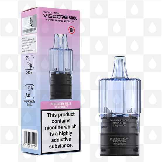 Blueberry Sour Raspberry | Uwell Viscore 8000 Refill Pack