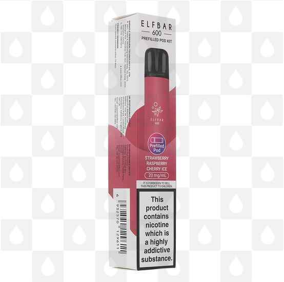 Elf Bar 600 | Pre-Filled Pod Kit, Flavour: Strawberry Raspberry Cherry Ice