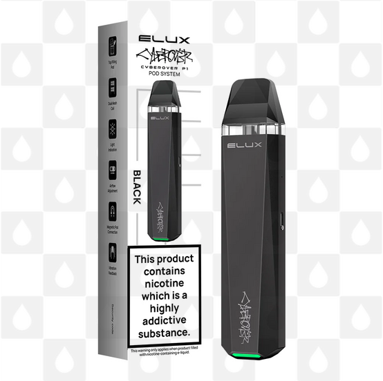 Elux Cyberover P1 Pod Kit, Selected Colour: Black