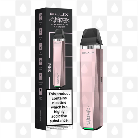 Elux Cyberover P1 Pod Kit, Selected Colour: Pink