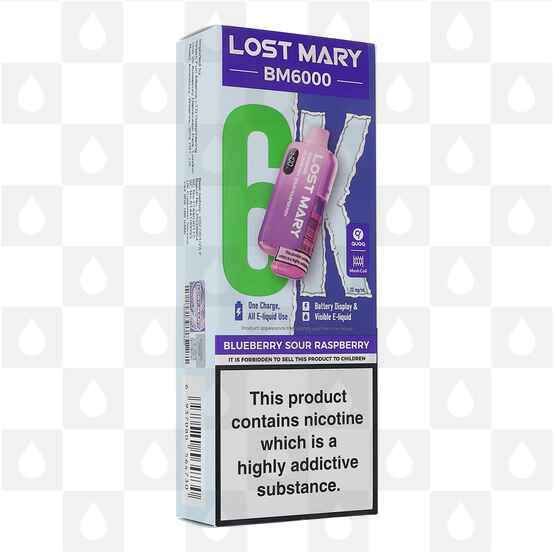 Lost Mary BM6000 | Pre-Filled Pod Kit, Flavour: Blueberry Sour Raspberry