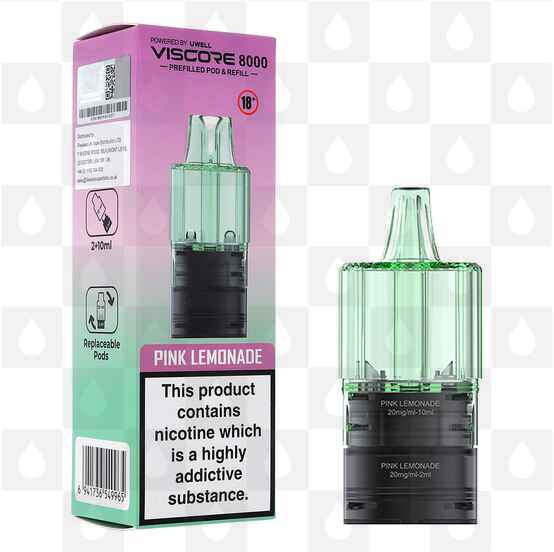 Pink Lemonade | Uwell Viscore 8000 Refill Pack