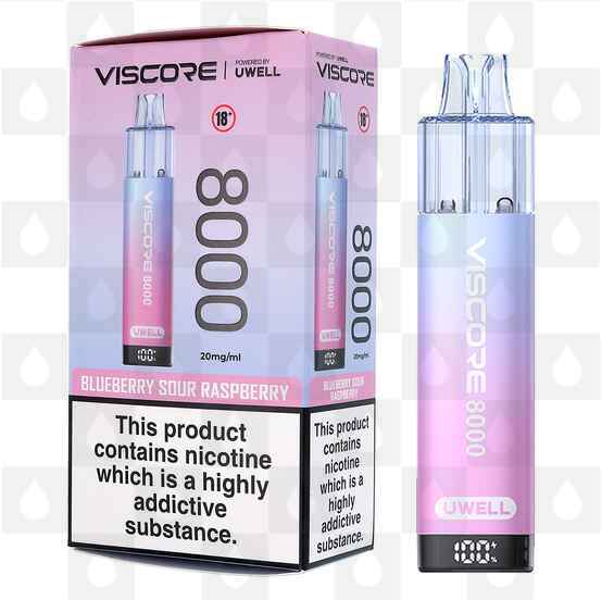 Uwell Viscore 8000 | Pre-Filled Pod Kit, Flavour: Blueberry Sour Raspberry