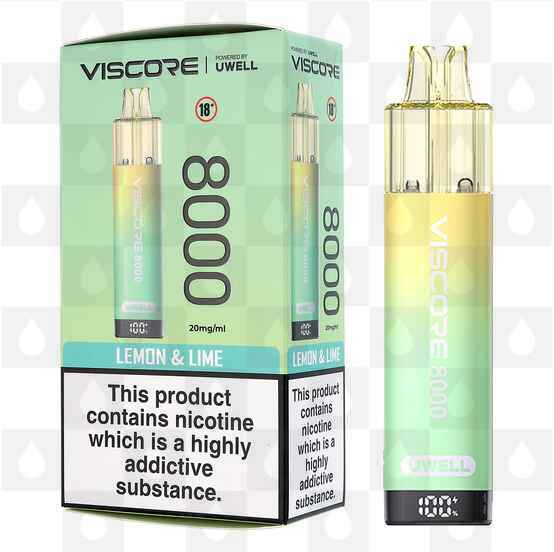 Uwell Viscore 8000 | Pre-Filled Pod Kit, Flavour: Lemon Lime
