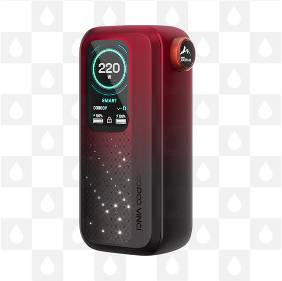 VooPoo Vinci Spark 220 Vape Mod, Selected Colour: Dark Red