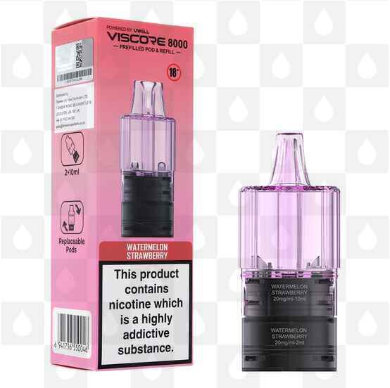 Watermelon Strawberry | Uwell Viscore 8000 Refill Pack