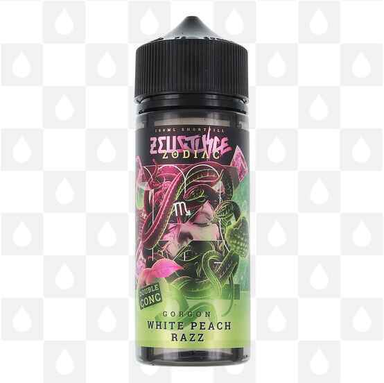White Peach Razz | Gorgon by Zeus Juice E Liquid | 50ml & 100ml Shortfill, Strength & Size: 00mg • 100ml (120ml Bottle) • 70/30