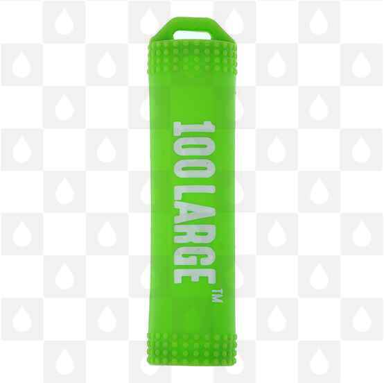 100 Large Silicone 18650 Battery Sleeve, Selected Colour: Green