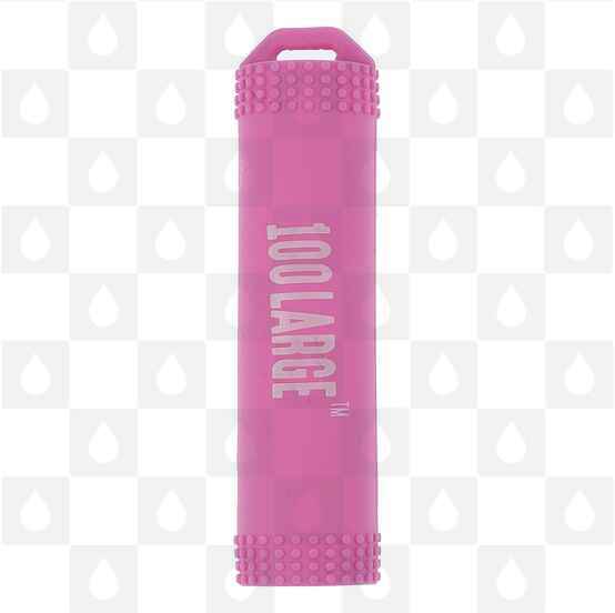 100 Large Silicone 18650 Battery Sleeve, Selected Colour: Pink