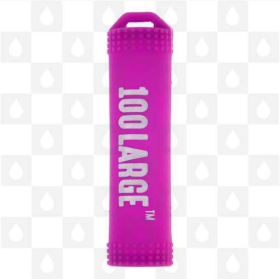 100 Large Silicone 18650 Battery Sleeve, Selected Colour: Purple