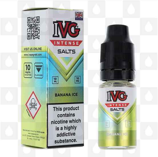 Banana Ice by IVG Intense E Liquid | 10ml Nic Salt, Strength & Size: 10mg • 10ml