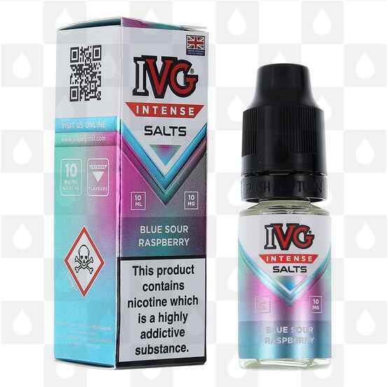 Blue Sour Raspberry by IVG Intense E Liquid | 10ml Nic Salt, Strength & Size: 20mg • 10ml