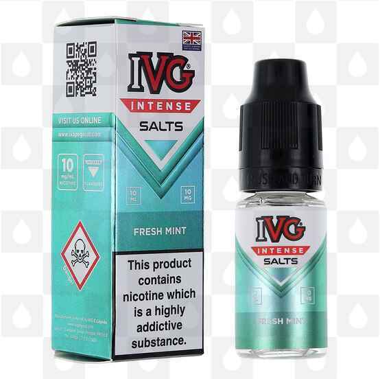 Fresh Mint by IVG Intense E Liquid | 10ml Nic Salt, Strength & Size: 10mg • 10ml