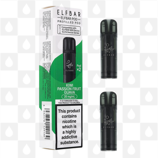 Kiwi Passionfruit Guava | Elf Bar 600 Replacement Pods