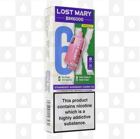 Lost Mary BM6000 | Pre-Filled Pod Kit, Flavour: Strawberry Raspberry Cherry Ice