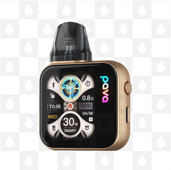 PAVA Allo Horiz Ultra Smart Vape Kit, Selected Colour: Champagne Gold