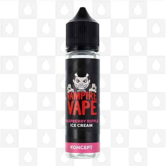 Raspberry Ripple Ice Cream | Desserts by Vampire Vape E Liquid | 50ml & 100ml Shortfill, Strength & Size: 0mg • 50ml (60ml Bottle)
