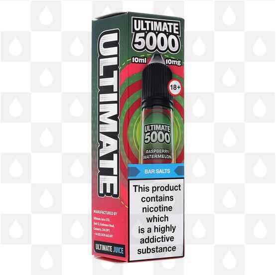 Raspberry Watermelon by Ultimate 5000 E Liquid | 10ml Nic Salt, Strength & Size: 20mg • 10ml