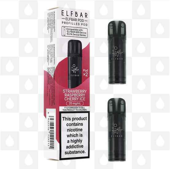 Strawberry Raspberry Cherry Ice | Elf Bar 600 Replacement Pods
