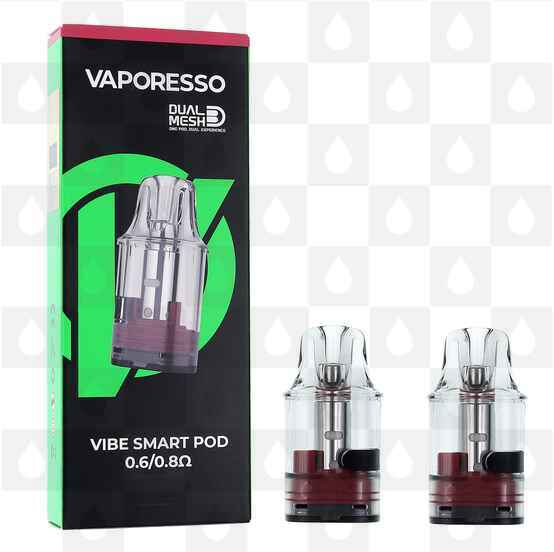 Vaporesso Vibe / Vibe SE Replacement Pod Pack, Style: 2 x 0.6 / 0.8 Ohm