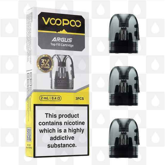 VooPoo Argus Pod Cartridge, Pod Type: 3 x 0.4 Ohm Mesh (Top Fill)