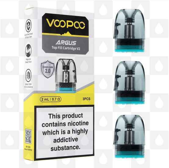 VooPoo Argus Pod Cartridge, Pod Type: 3 x 0.7 Mesh V2 (Top Fill)