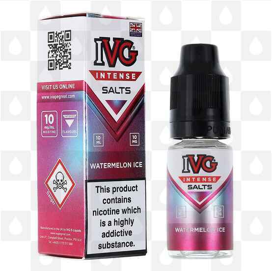 Watermelon Ice by IVG Intense E Liquid | 10ml Nic Salt, Strength & Size: 10mg • 10ml