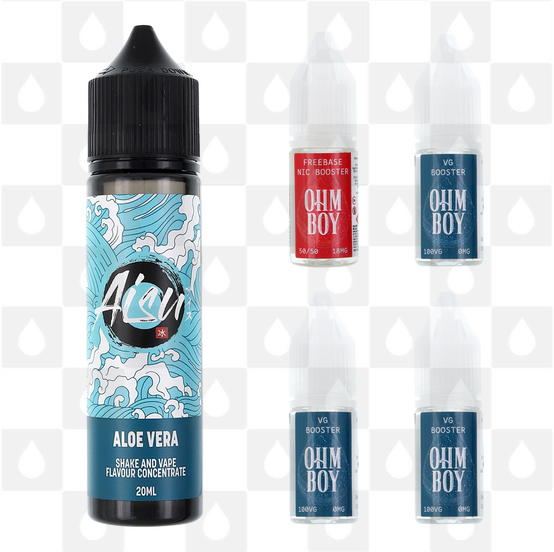 Aloe Vera | Shake & Vape by Aisu E Liquid | 60ml Long Fill, Nicotine Type: Regular Nicotine, Strength & Size: 03mg • 60ml • Inc Shots (60/40)