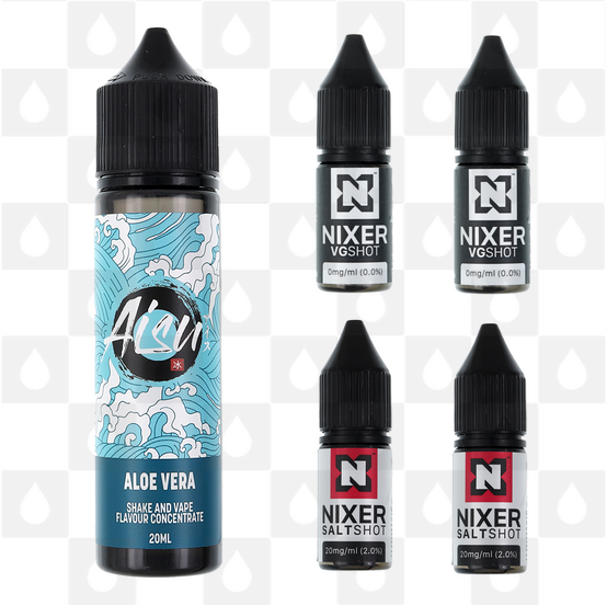 Aloe Vera | Shake & Vape by Aisu E Liquid | 60ml Long Fill, Nicotine Type: Nicotine Salt, Strength & Size: 06mg Salt • 60ml • Inc Shots (50/50)