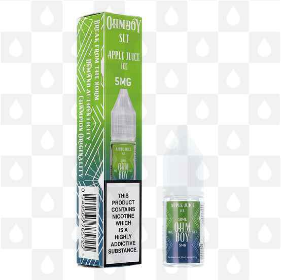 Apple Juice Ice | SLT by Ohm Boy E Liquid | Nic Salt, Strength & Size: 05mg • 10ml
