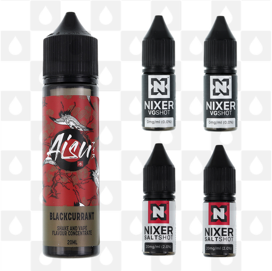 Blackcurrant | Shake & Vape by Aisu E Liquid | 60ml Long Fill, Nicotine Type: Nicotine Salt, Strength & Size: 06mg Salt • 60ml • Inc Shots (50/50)