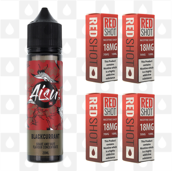 Blackcurrant | Shake & Vape by Aisu E Liquid | 60ml Long Fill, Nicotine Type: Regular Nicotine, Strength & Size: 12mg • 60ml • Inc Shots (50/50)
