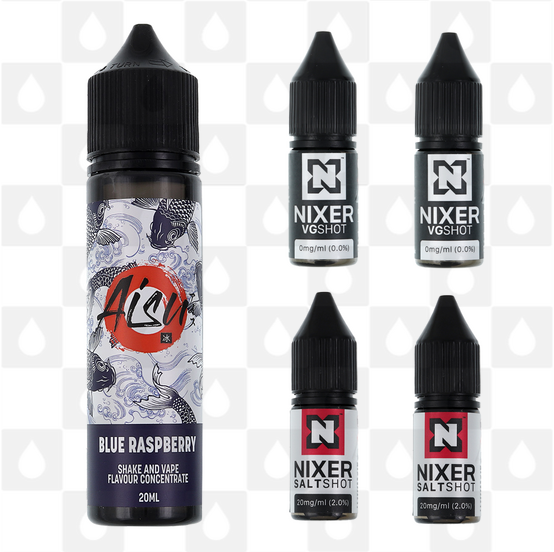 Blue Raspberry | Shake & Vape by Aisu E Liquid | 60ml Long Fill, Nicotine Type: Nicotine Salt, Strength & Size: 06mg Salt • 60ml • Inc Shots (50/50)