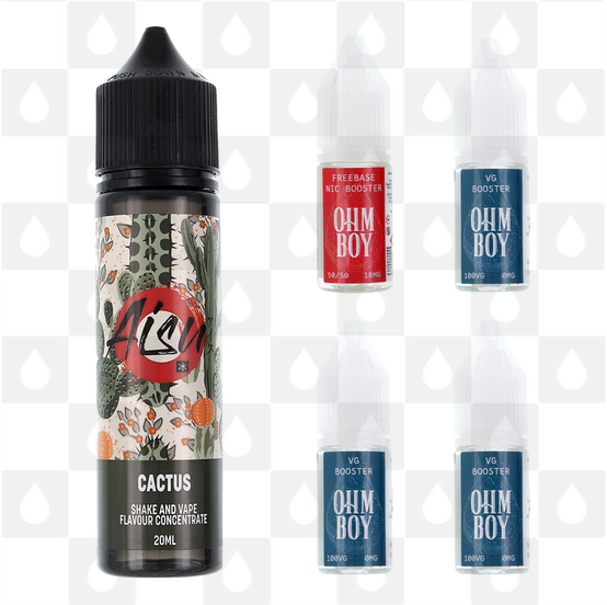 Cactus | Shake & Vape by Aisu E Liquid | 60ml Long Fill, Nicotine Type: Regular Nicotine, Strength & Size: 03mg • 60ml • Inc Shots (60/40)