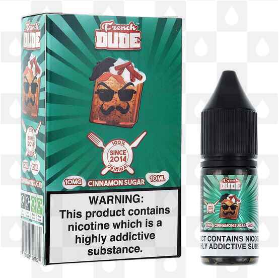 Cinnamon Sugar by French Dude E Liquid | 10ml Nic Salt, Strength & Size: 10mg • 10ml
