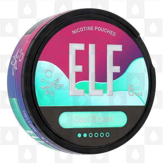 Cool Storm by Elf | Nicotine Pouches, Strength & Size: 20 x 6mg Pouches