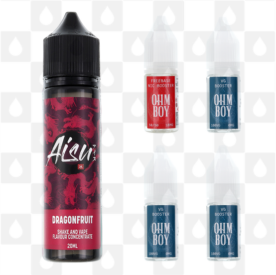 Dragonfruit | Shake & Vape by Aisu E Liquid | 60ml Long Fill, Nicotine Type: Regular Nicotine, Strength & Size: 03mg • 60ml • Inc Shots (60/40)