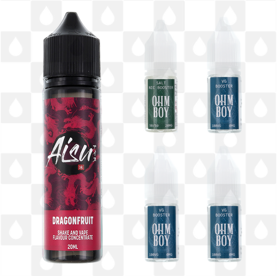 Dragonfruit | Shake & Vape by Aisu E Liquid | 60ml Long Fill, Nicotine Type: Nicotine Salt, Strength & Size: 03mg Salt • 60ml • Inc Shots (60/40)