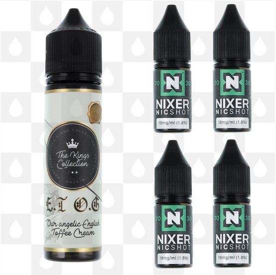 E.T O.G by The Kings Collection E Liquid | 60ml Longfill, Nicotine Type: Regular Nicotine, Strength & Size: 12mg • 60ml • Inc Shots (50/50)