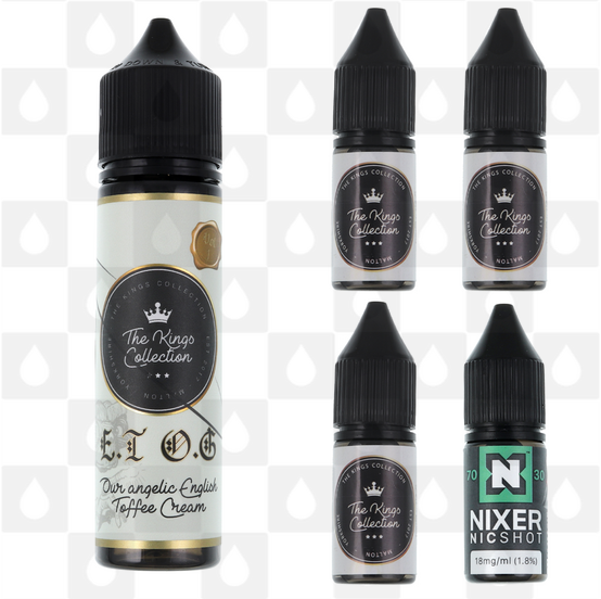 E.T O.G by The Kings Collection E Liquid | 60ml Longfill, Nicotine Type: Regular Nicotine, Strength & Size: 03mg • 60ml • Inc Shots (50/50)
